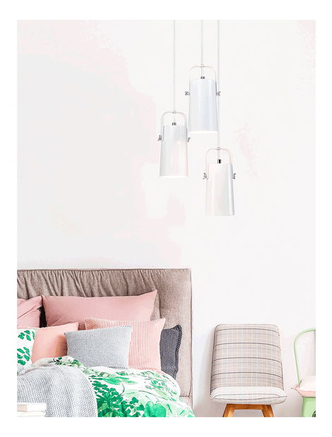 Závěsná lampa Davian (bílá)