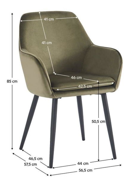 Designové křeslo Ilgano (zelená + černá)