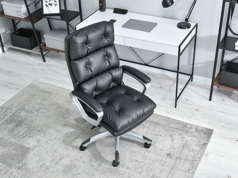 Křeslo Benton (černá + šedá)