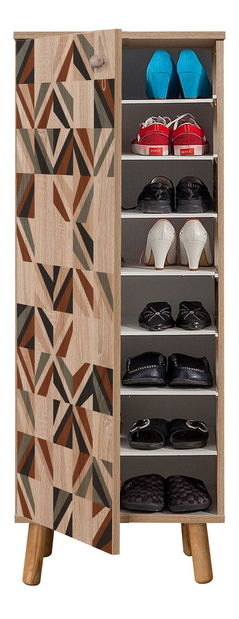 Předsíňová sestava Beside 23 (dub sonoma + antracit)