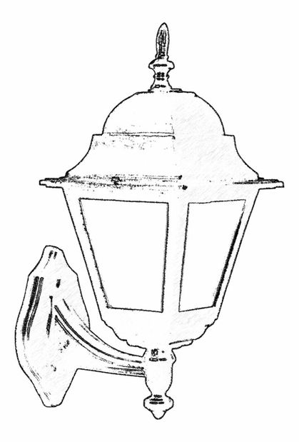 Venkovní nástěnné svítidlo Blane (černá + bílá)