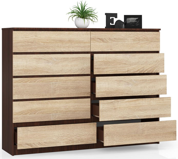 Komoda Koa II (wenge + dub sonoma)