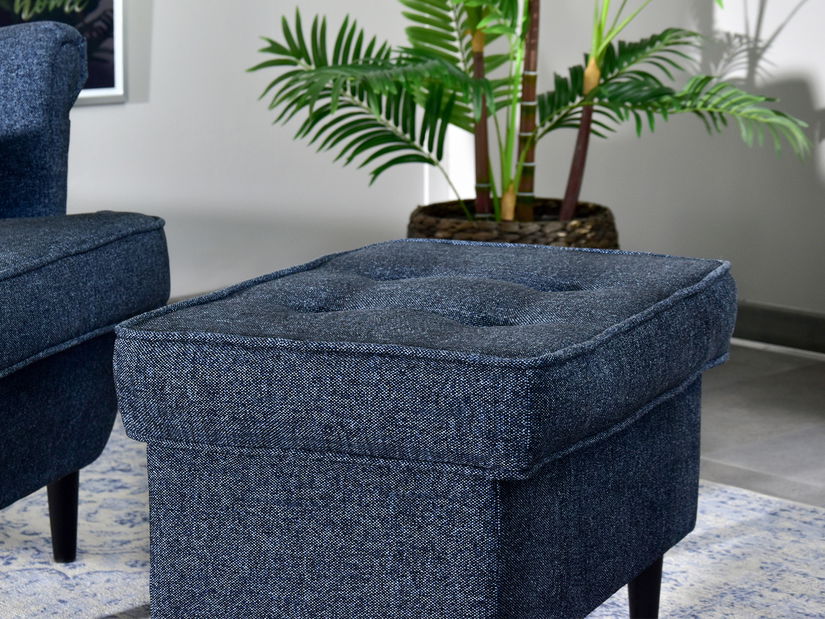 Taburetka Muriera (šedá + bílá)