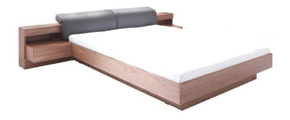 Manželská postel 160 cm Rimero (2 ks nočních stolků s LED osvětlením)