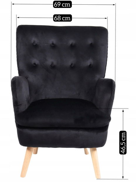 Křeslo Saboteador (černá)