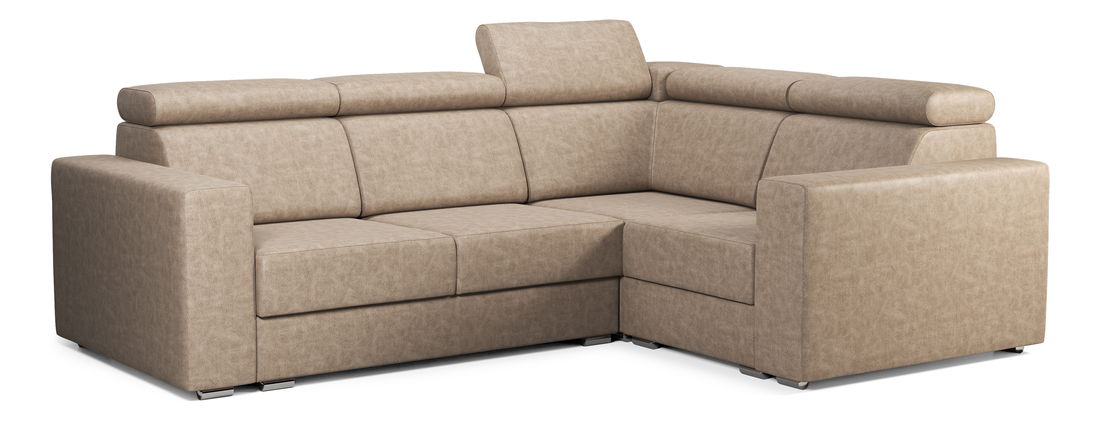 Rohová sedací souprava Viktoria 2R1 (P) (béžová Country 03)