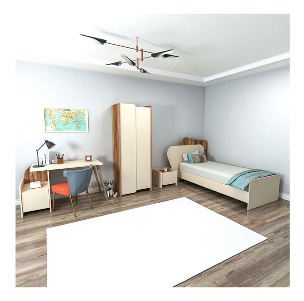  Studentský pokoj Somimi 9 (ořech světlý + béžový)