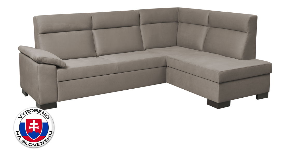 Rohová sedací souprava BRW San Remo Područka A (hnědá) (P) *dárek ZDARMA