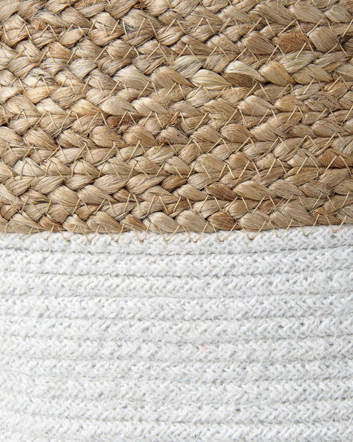 Set 2 ks úložných košů Gregory (béžová + bílá)