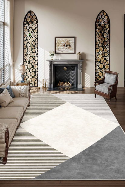 Koberec 160 x 230 cm Stefanie 26 (hnědá + šedá)