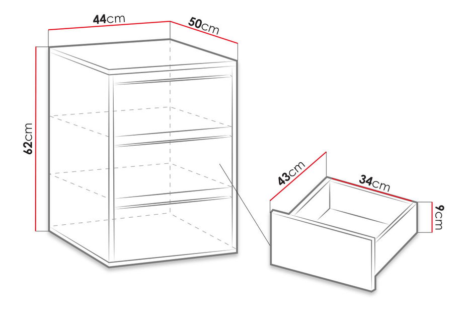 Komoda Klary KE17 (dub artisan)