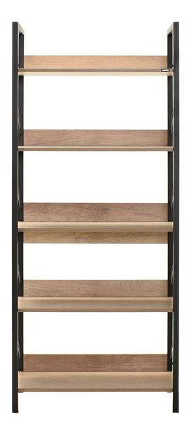 Regál Madobo 5 (ořech + černá)