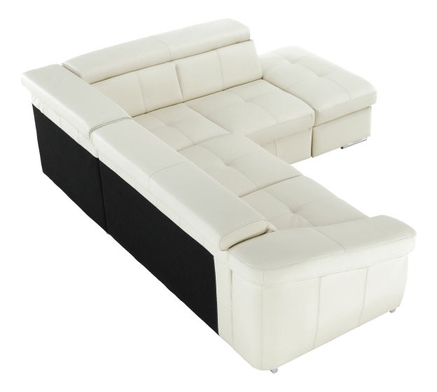 Kožená rohová sedací souprava Valmys (P)