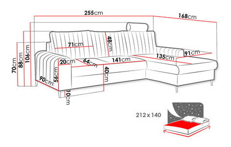 Rohová sedací souprava Oasia (tmavě zelená)