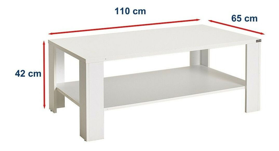 Konferenční stolek Sizyf (bílá)