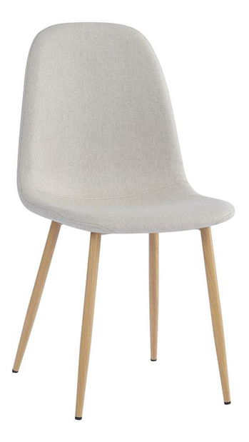 Jídelní židle Laga (krémová + buk)