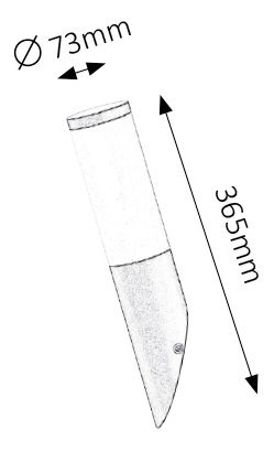 Venkovní svítidlo Black Torch 8145 (matná černá)