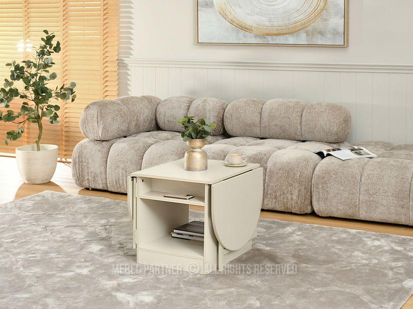 Konferenční stolek Entrana (krémová)