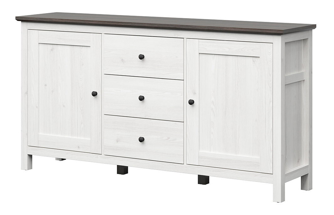 Komoda BRW Hesen KOM2D3S/10/19 (modřín sibiu světlý + borovice larico)