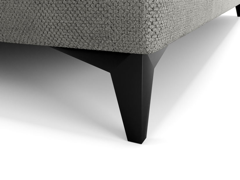 Manželská postel 160 cm Ortega Bonell (tmavě šedá) (s roštem, s úl. prostorem) (s LED osvětlením)