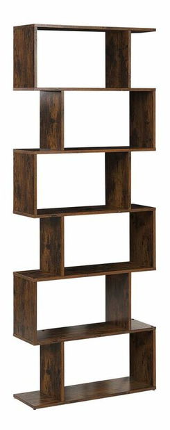 Regál VALSA (tmavé dřevo)