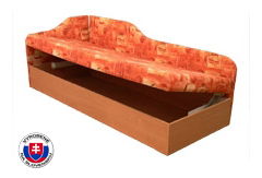 Jednolůžková postel (válenda) 80 cm Eda 4/2 (s molitanovou matrací) (L)
