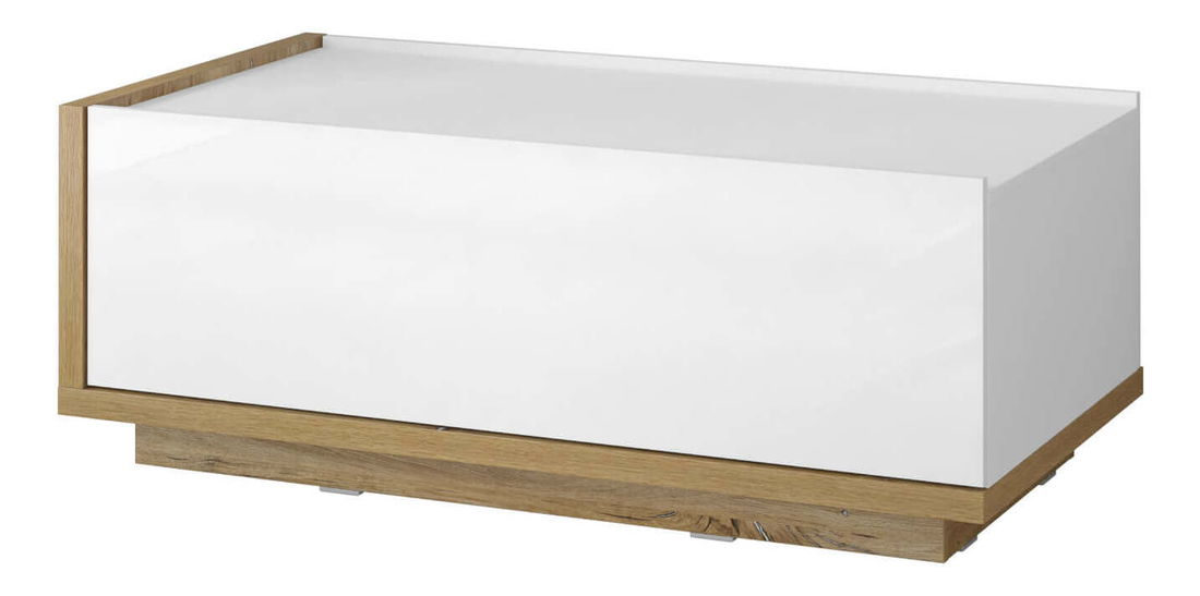 Konferenční stolek Laree Typ 99 (dub flagstaff + lesk bílý)