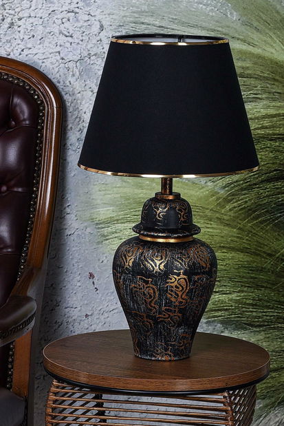 Stolní lampa Noxortta 1 (černá + zlatá)