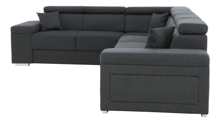 Rohová sedací souprava Cirdi (tmavě šedá) (P)