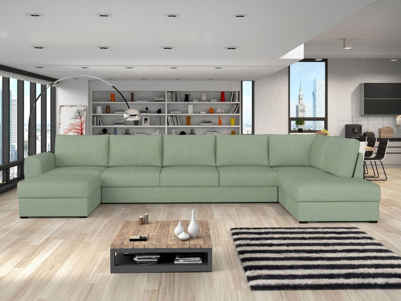 Rohová sedací souprava Celeste (bílá)