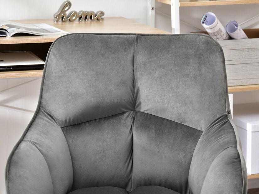 Křeslo Island (šedá + chromová)