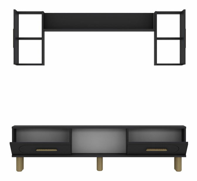 Obývací stěna Orino (antracit)