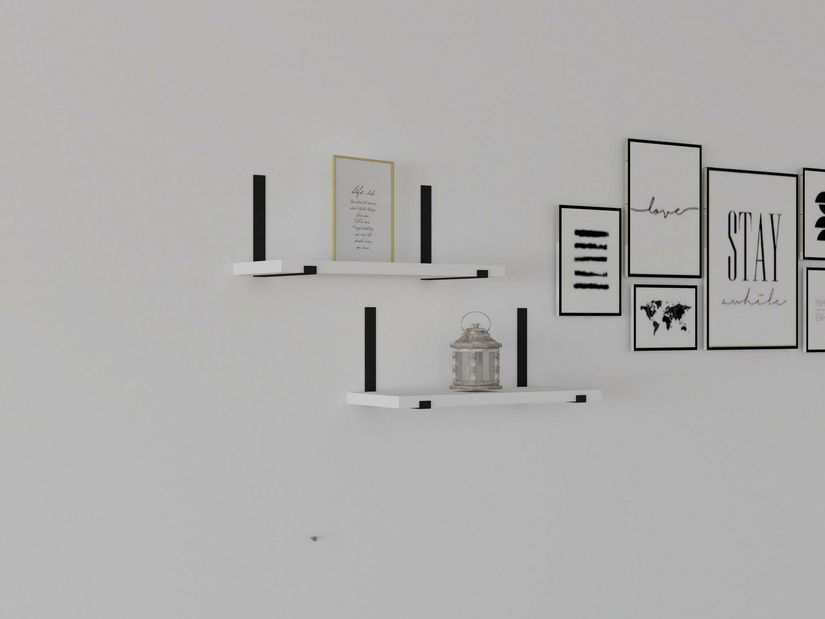 Set 2ks. polic Lakepa (bílá)