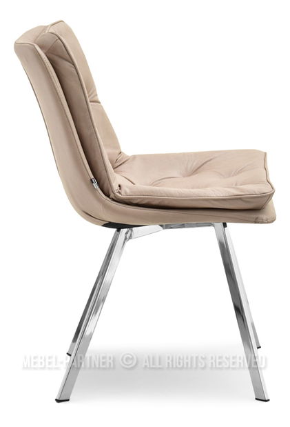 Židle Polly (béžová + chromová)