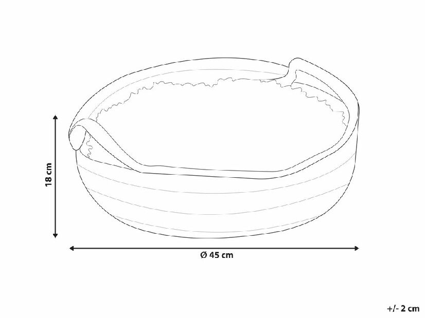 Pelíšek pro psa ø 45 cm Dalila (šedá)