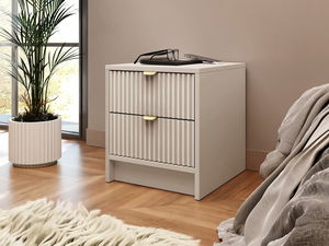 Noční stolek Rozoma 2SZ (písková béžová)