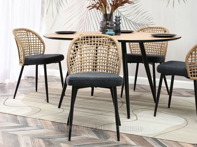 Židle Moen (písková + černá)