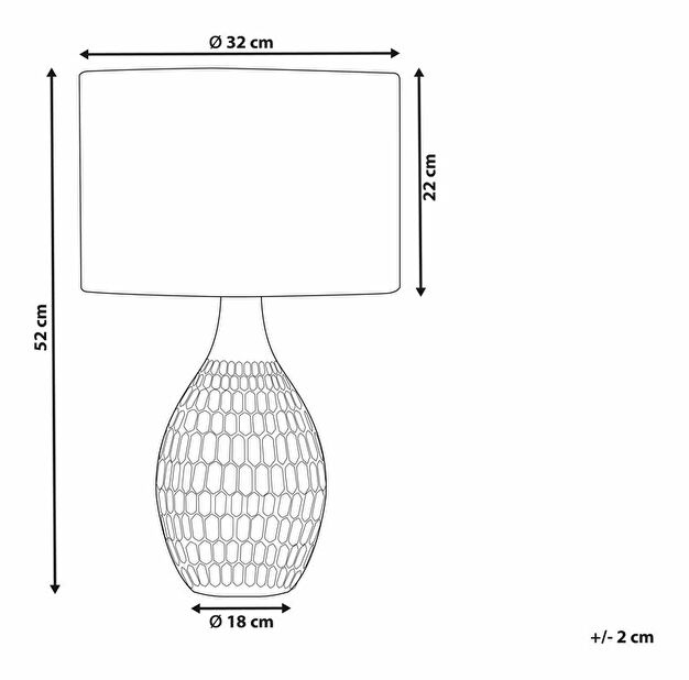 Stolní lampa Hudson (žlutá)