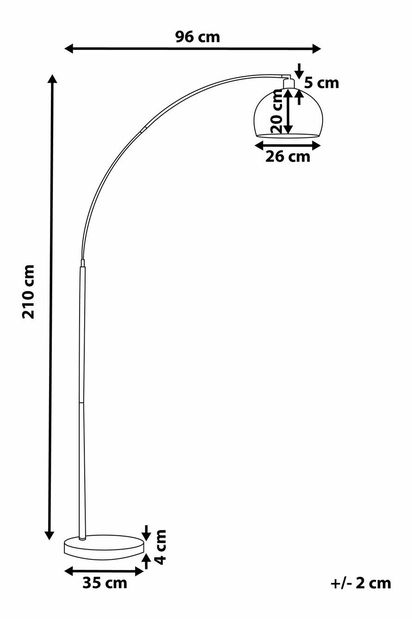 Stojanové svítidlo Palo (mosazná)