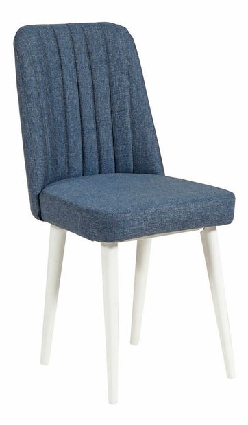 Jídelní set Vlasta 1 (bílá + tmavě modrá) (pro 4 osoby)