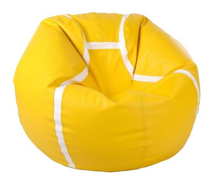 Sedací vak Tenis XXXL (žlutá + bílá)