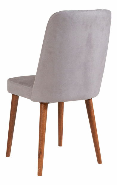 Jídelní set Vlasta 1 (ořech + šedá) (pro 4 osoby)