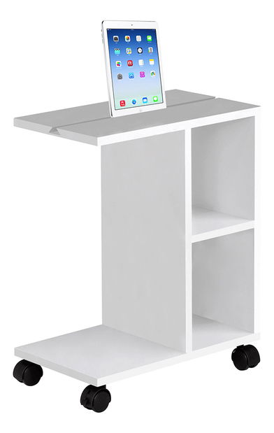 Příruční stolek Niddo (bílá)