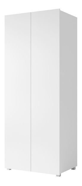 Šatní skříň Calabria SZ2D (bílá matná + lesk bílý)