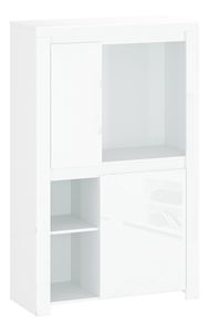Regál Leona 2D (bílá lesklá)