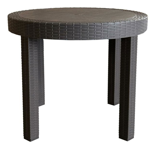 Zahradní stůl Zanjar (hnědá) (pro 4 osoby)