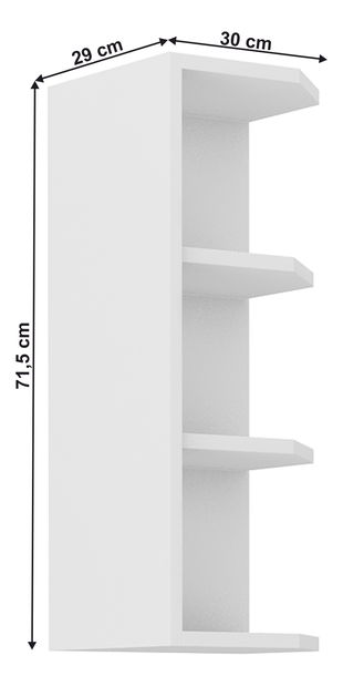 Horní kuchyňský regál Lesana 1 (bílá) 30 G-72 ZAK BB