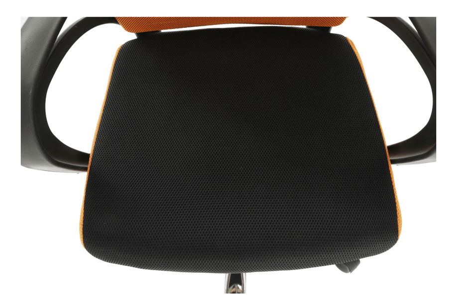 Kancelářská židle Linima (oranžová + černá)
