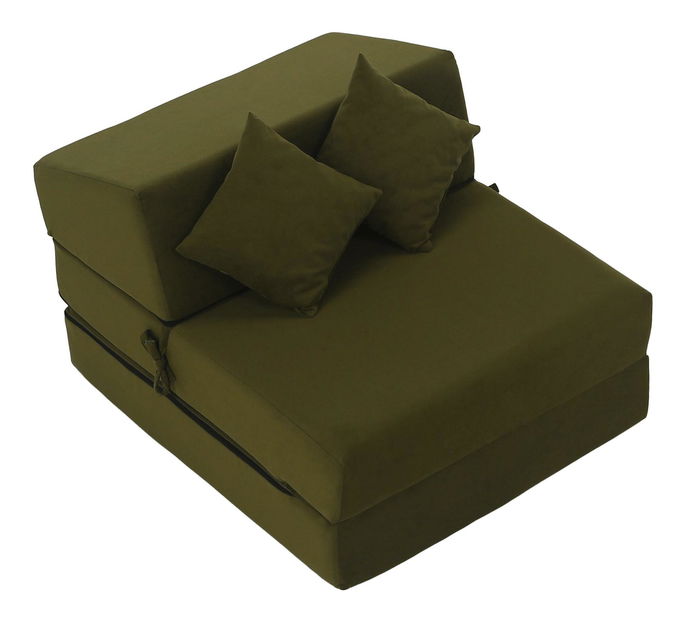 Rozkládací křeslo Plantearan (olivová)