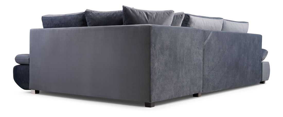 Rohová sedací souprava Arleen (tmavě šedá) (L)